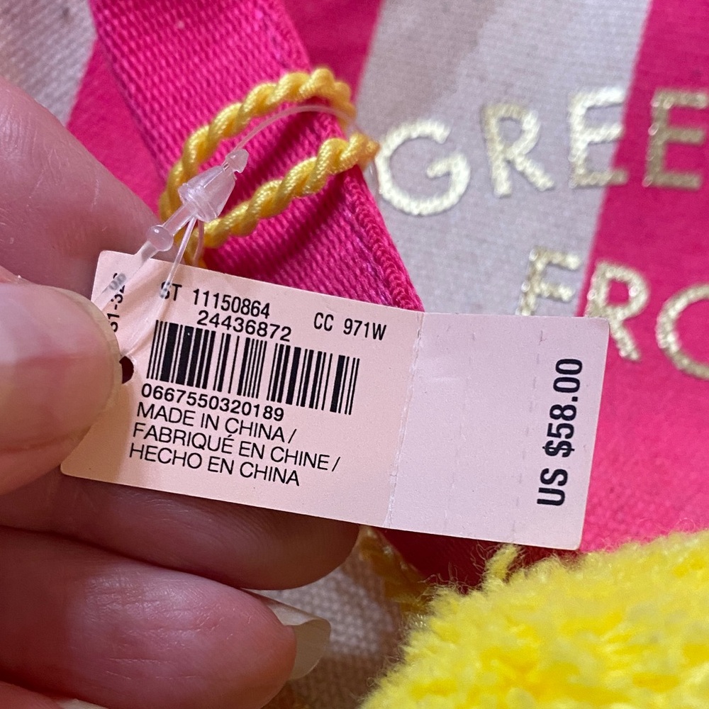 NWT Victoria's Secret Pink and Orange Tote Bag - Picture 2 of 16